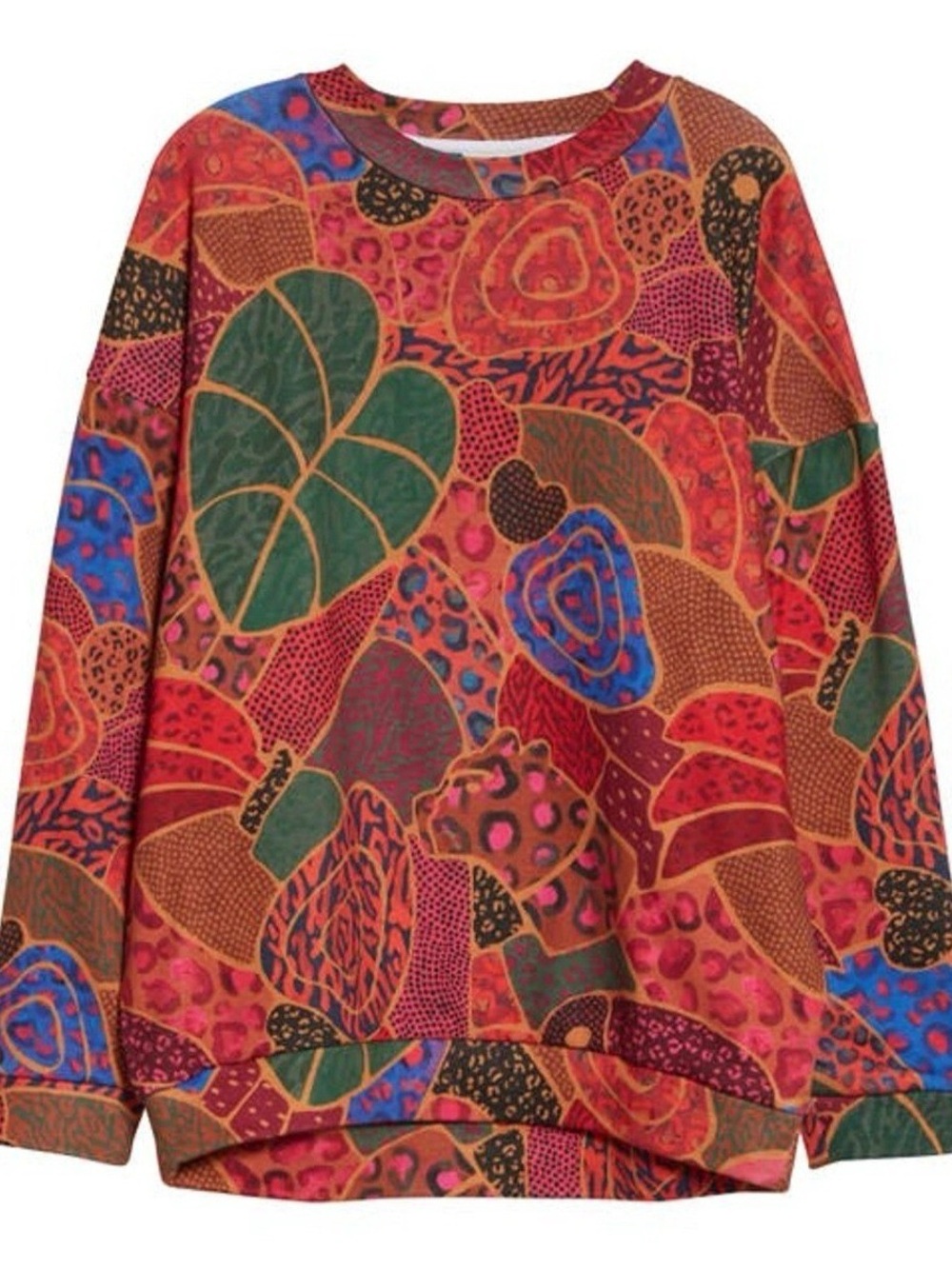 Farm Rio Multicolor Abstract Print Women's Sweater